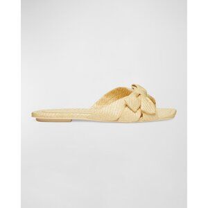 Stuart Weitzman Women's Sofia Bow Slide Sandals slides size 7